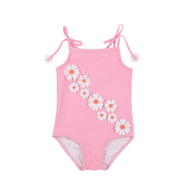The Beaufort Bonnet Company St. Lucia Swimsuit - Hamptons Hot Pink Flowers