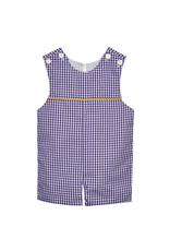 Southern Saturday Purple/Gold Gingham Shortall