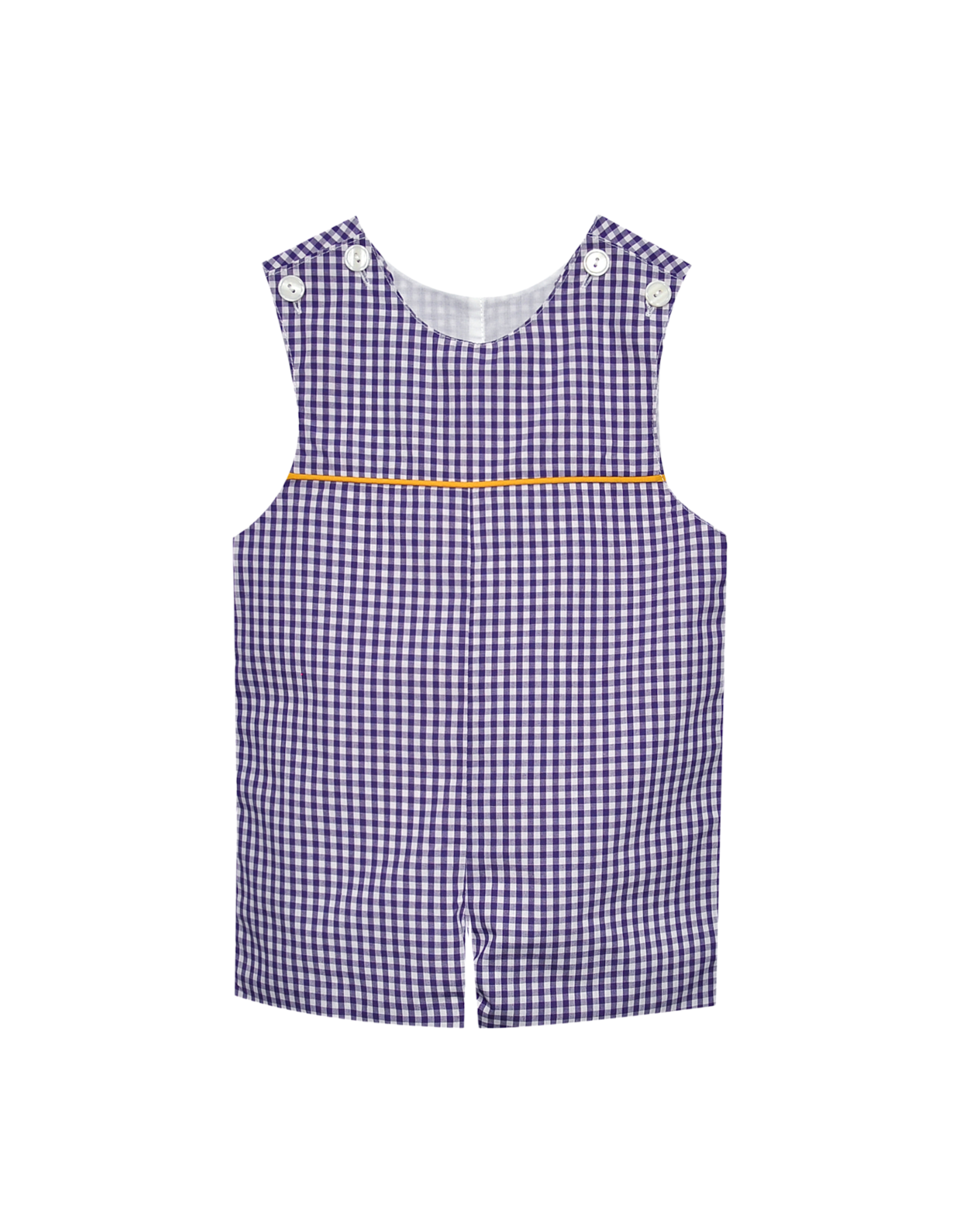 Southern Saturday Purple/Gold Gingham Shortall