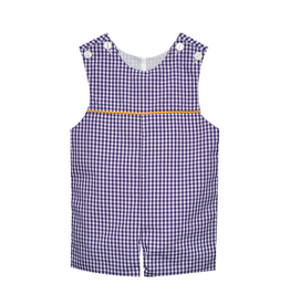 Southern Saturday Purple/Gold Gingham Shortall