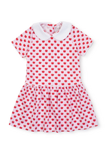 Lila + Hayes Libby Dress, Schoolhouse Apples Pink