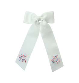 Hallie Sobie Co. Hand Stitched Bow, Fireworks