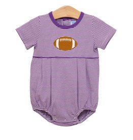 Trotter Street Kids Purple Stripe Football Boy Bubble