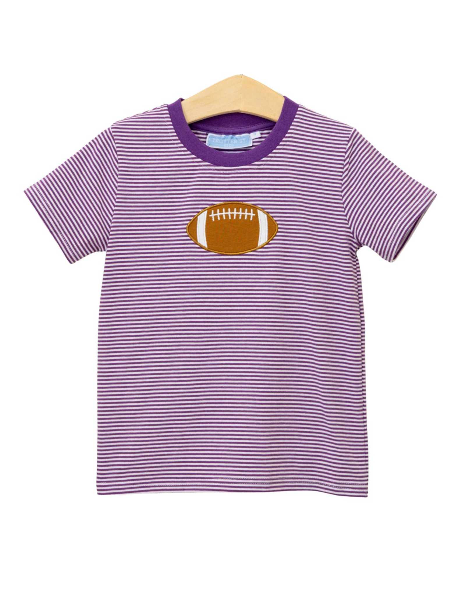 Trotter Street Kids Purple Stripe Football Shirt