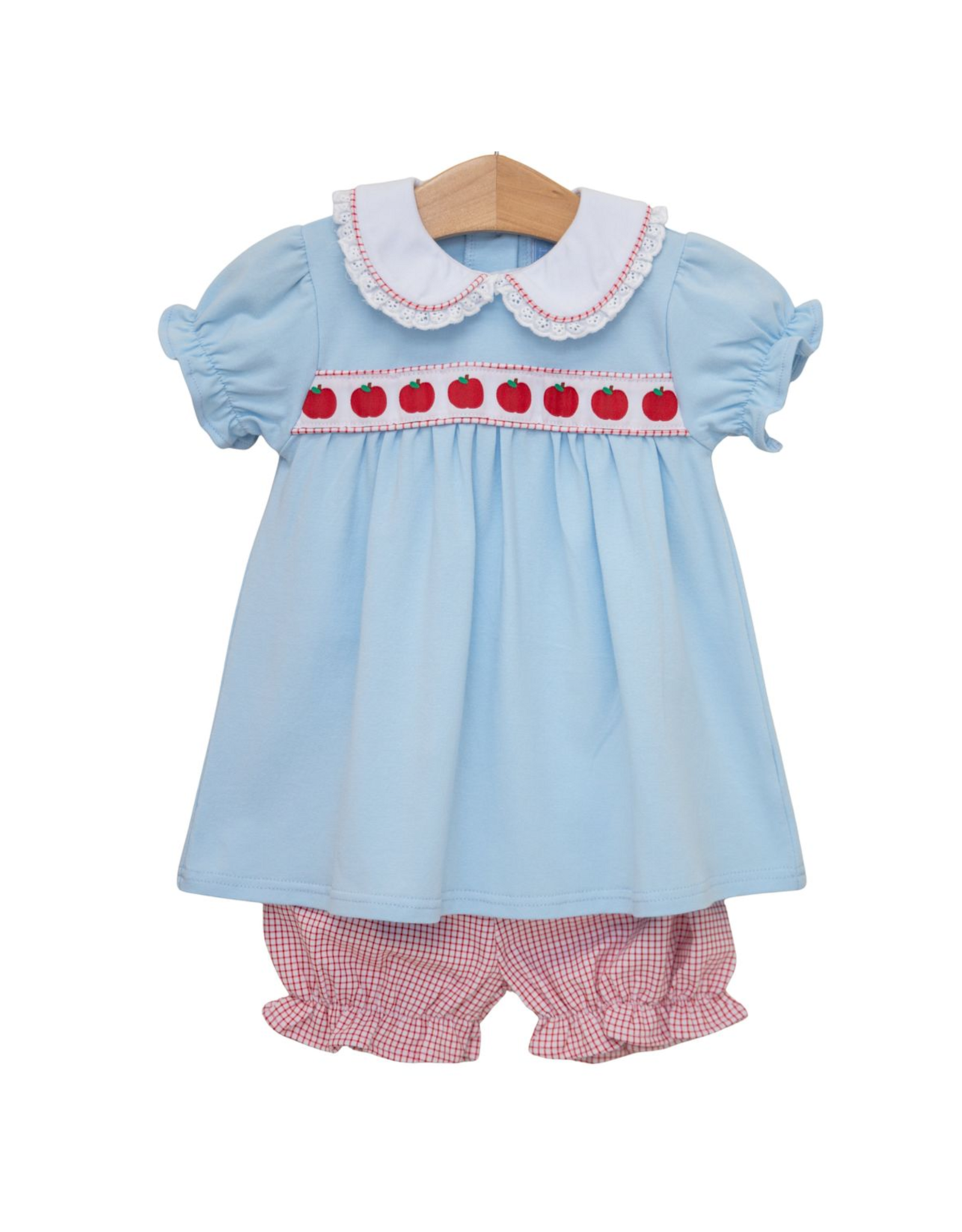 Trotter Street Kids Apple Ribbon Bloomer Set