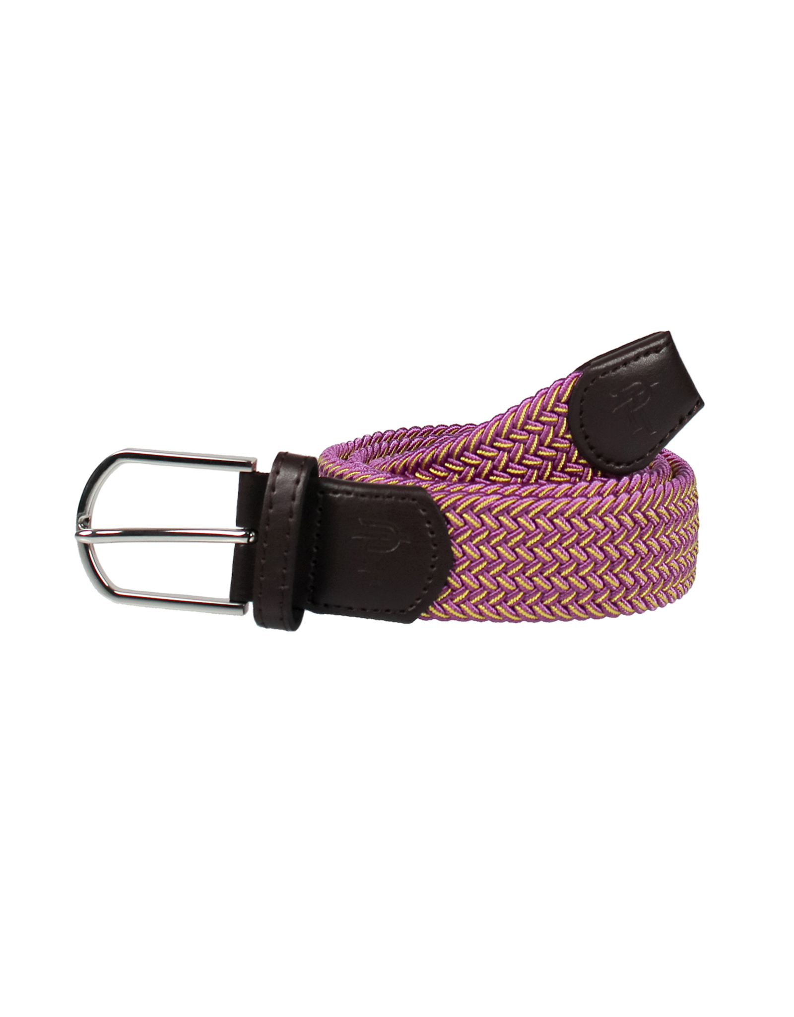 Properly Tied Country Club Stretch Belt, Purple and Gold