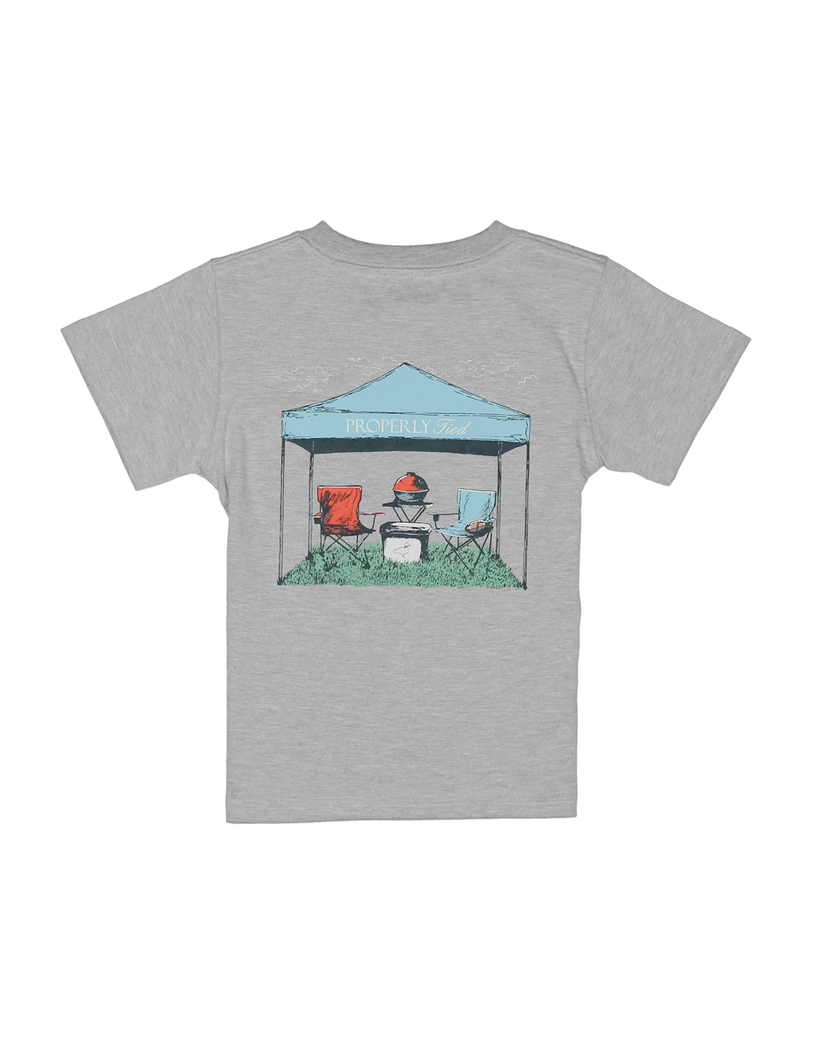 Properly Tied Tailgate Light Heather Grey SS T-Shirt
