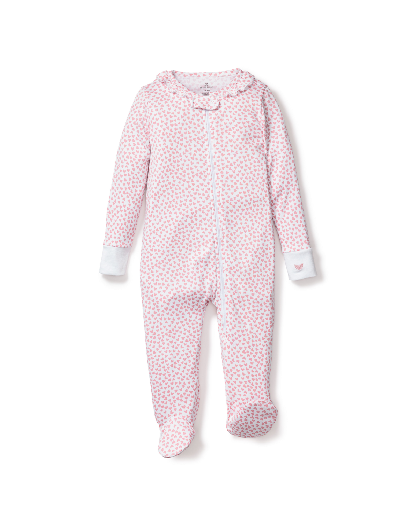 Petite Plume Baby's Pima Romper, Sweethearts