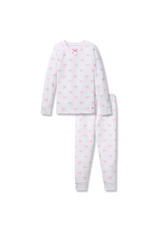 Petite Plume Pima Snug Fit Pajama Set, Blushing Bows