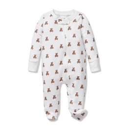 Petite Plume Infant Pima Romper, Teddy Tales