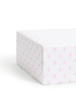 Petite Plume Blushing Bows Crib Sheet