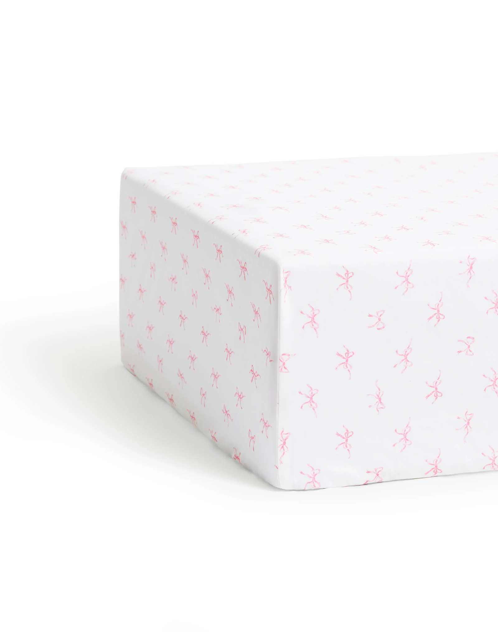 Petite Plume Blushing Bows Crib Sheet