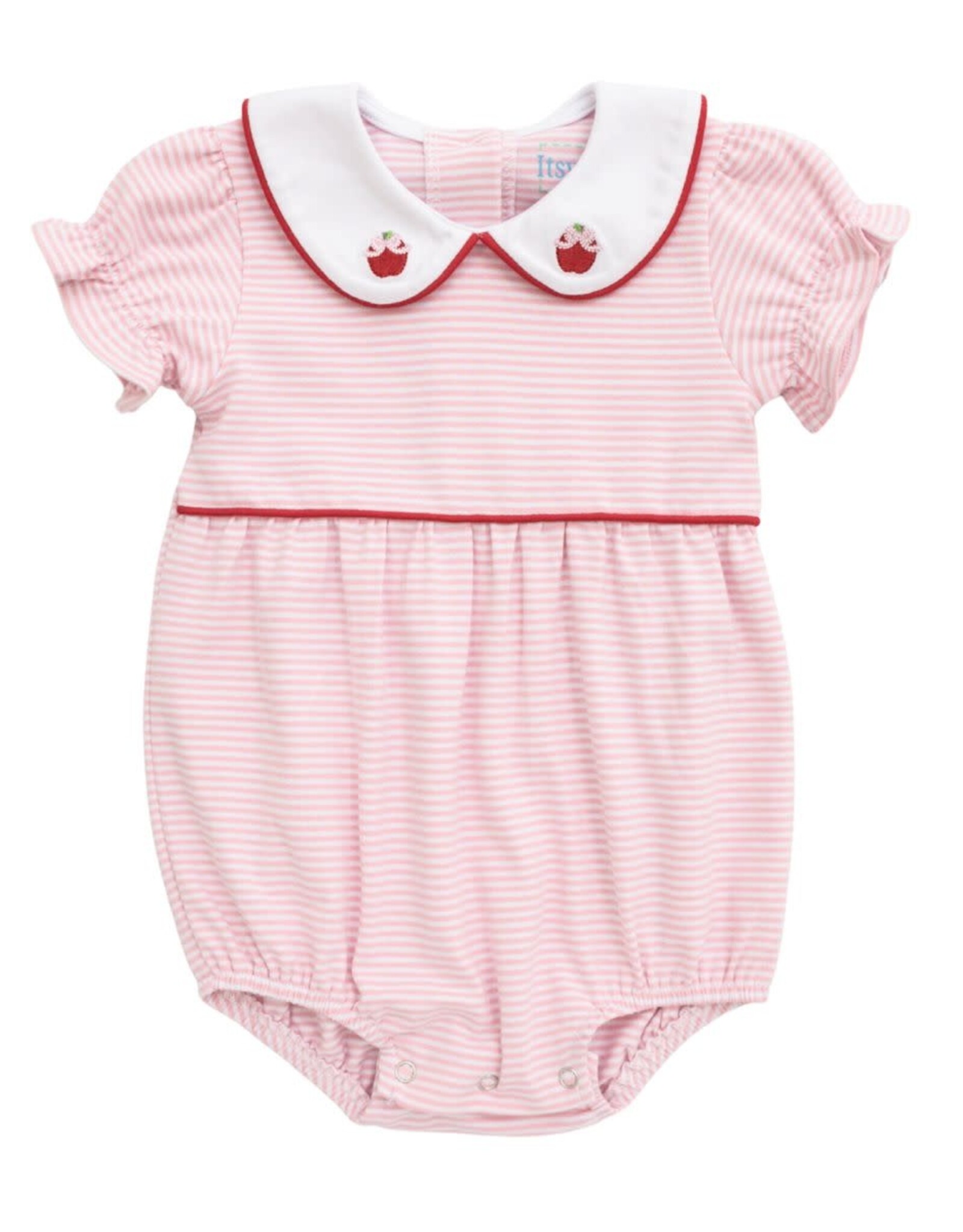 Itsy Bitsy Apple Bubble, Pink Stripe