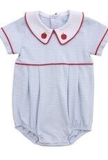 Itsy Bitsy Apple Bubble, Light Blue Stripe