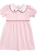 Itsy Bitsy Apple Dress, Pink Stripe