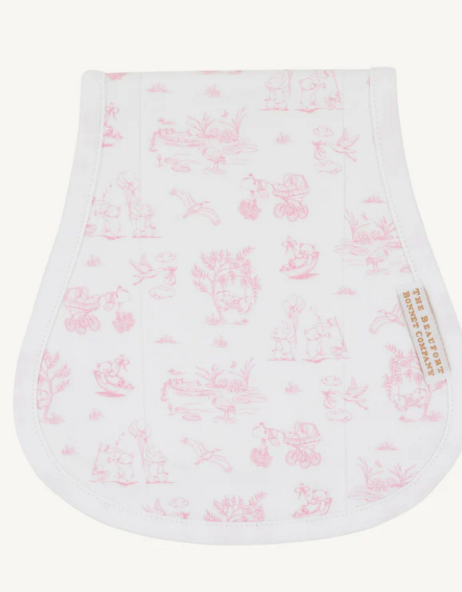 The Beaufort Bonnet Company Oopsie Daisy Burp Cloth Sir Proper's Sweet Arrival Pink