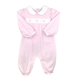 Petit Ami Pink Smocked Knit Longall