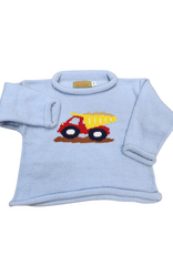 Luigi Sky Blue Roll Sweater, Dump Truck/ Sand