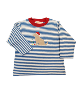 Luigi Blue and White Stripe LS Tshirt with Lab/ Lights