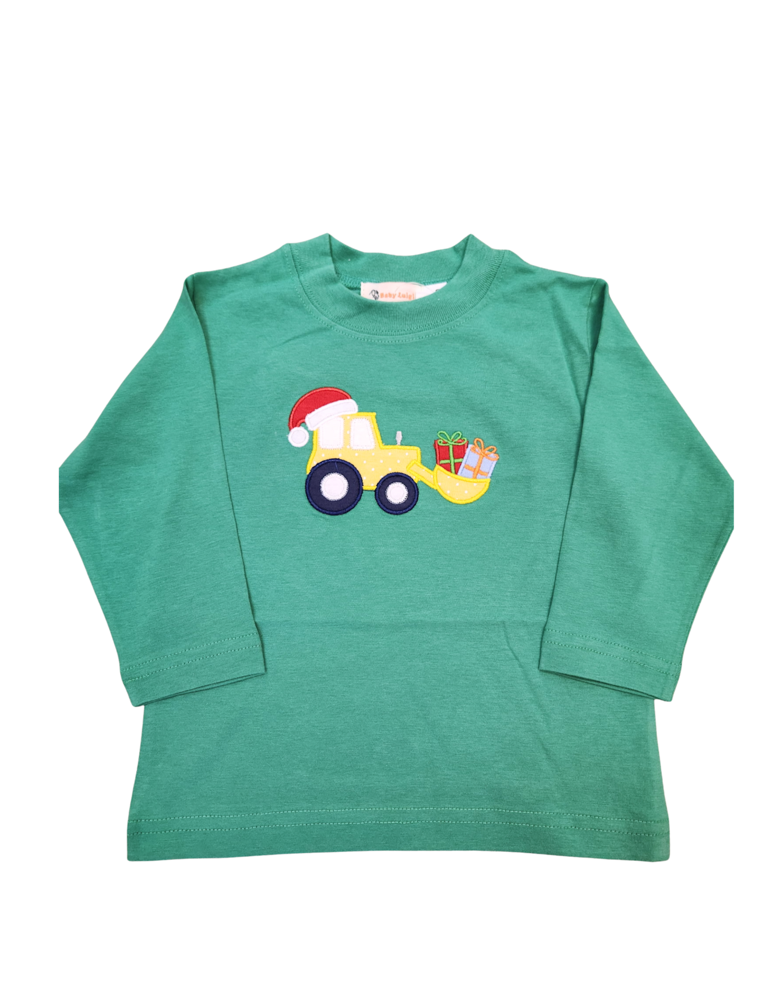 Luigi Green LS Tshirt, Front Loader/ Presents
