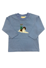 Luigi Chambray LS Tshirt, Dog/ Cattails