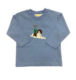 Luigi Chambray LS Tshirt, Dog/ Cattails