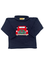 Claver Twilight Roll Neck Sweater, Antique Christmas Truck