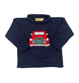 Claver Twilight Roll Neck Sweater, Antique Christmas Truck