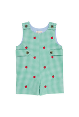 The Beaufort Bonnet Company Jack Keene Jon Jon - Green Gingham with Apples