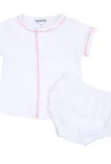 Magnolia Baby Baby Joy Pink Crochet Trim Diaper Cover Set