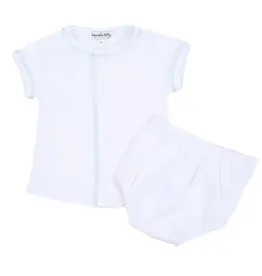 Magnolia Baby Baby Joy Blue Crochet Trim Diaper Cover Set