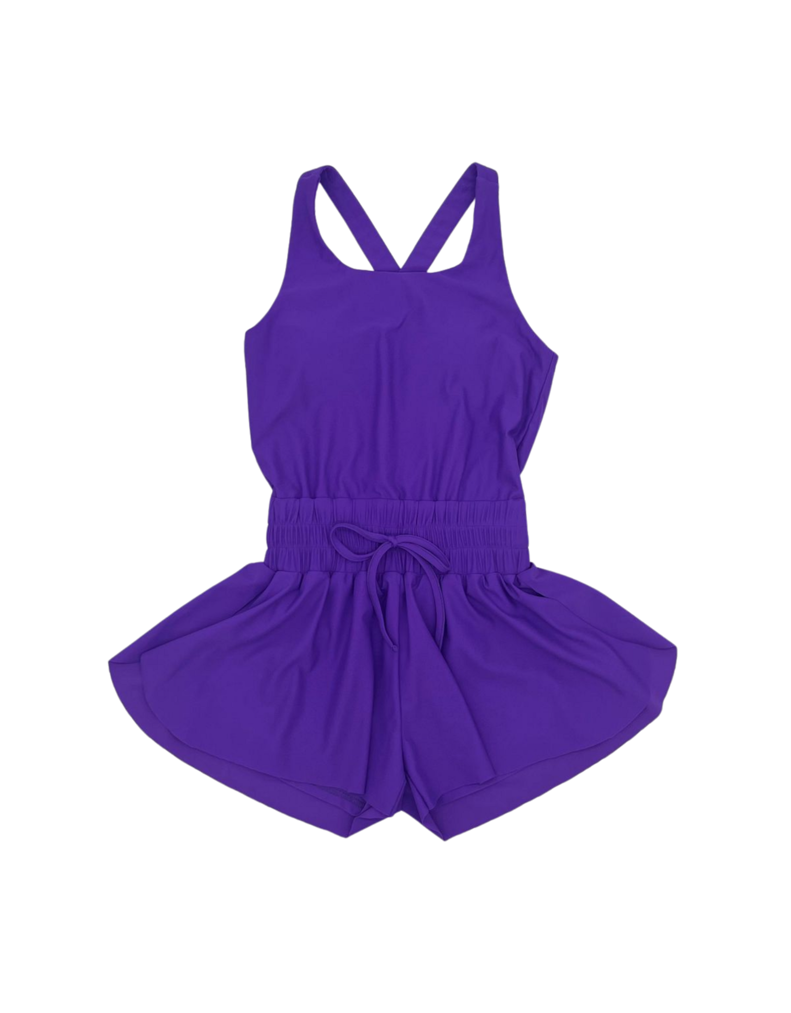 Blended Spirit Purple Athletic Butterfly Romper