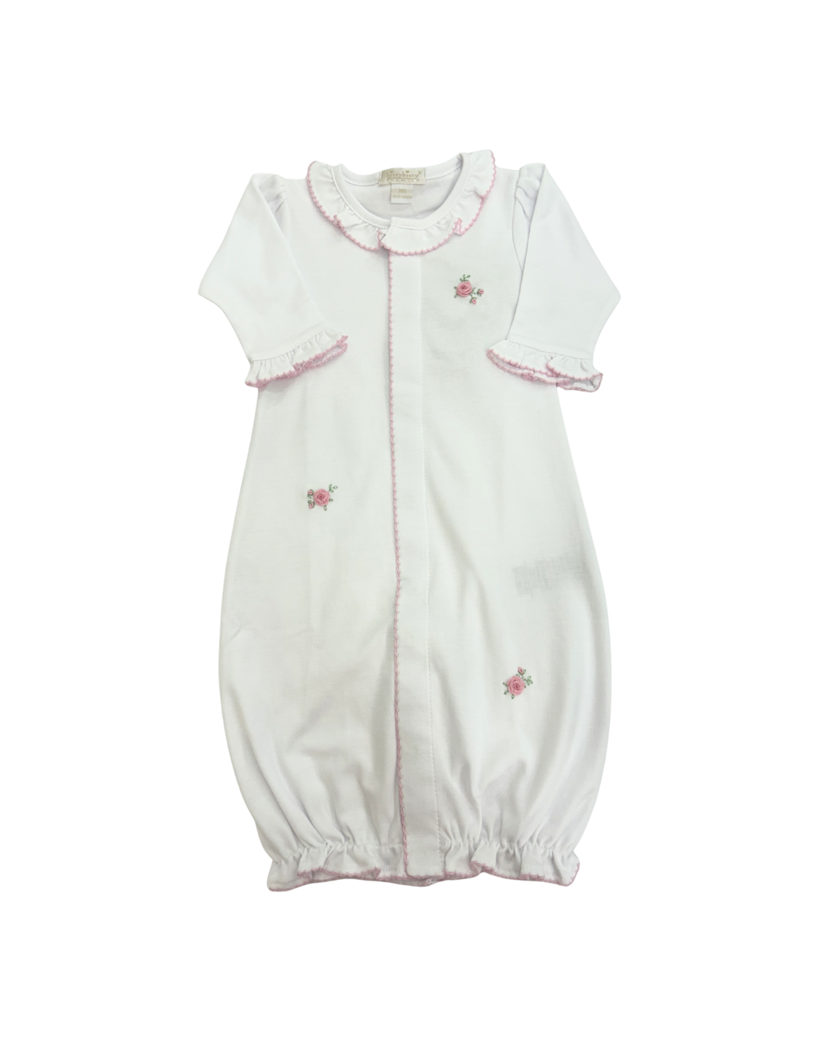 Kissy Kissy White/Pink Converter Gown, SCE Cottage Roses Emb