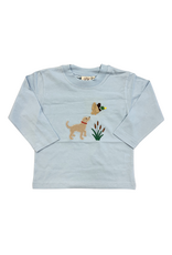 Luigi Blue LS Shirt with Dog and Mallard