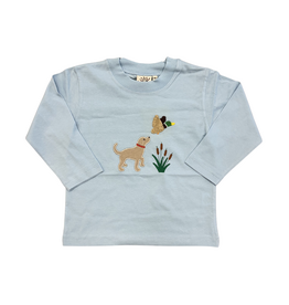 Luigi Blue LS Shirt with Dog and Mallard