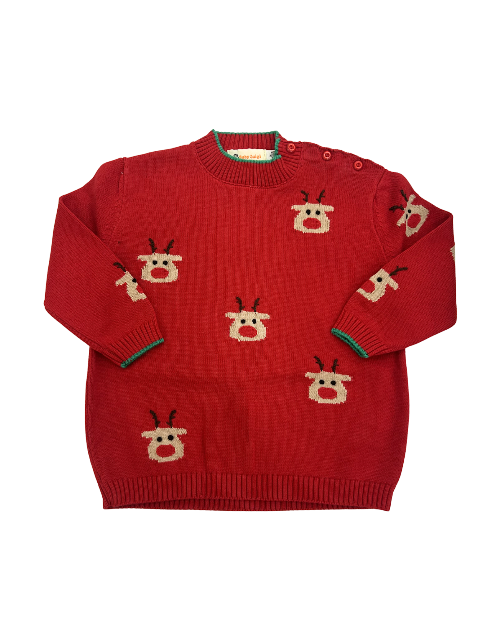 Luigi Red Rudolph Crewneck Sweater
