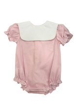 Rosalina Pink Gingham Bubble w/ Square Collar