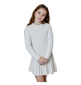 Design History Cream Textured Sweater Dress