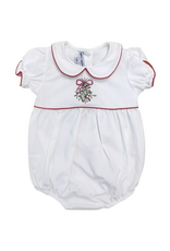 Sweet Dreams Mistletoe Embroidered White Bubble