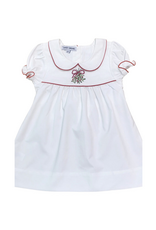 Sweet Dreams Mistletoe Embroidered White Dress