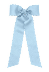 WeeOnes Medium Scalloped Edge Bow w/ Tails