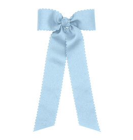 WeeOnes Medium Scalloped Edge Bow w/ Tails