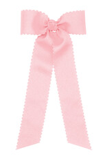 WeeOnes Medium Scalloped Edge Bow w/ Tails