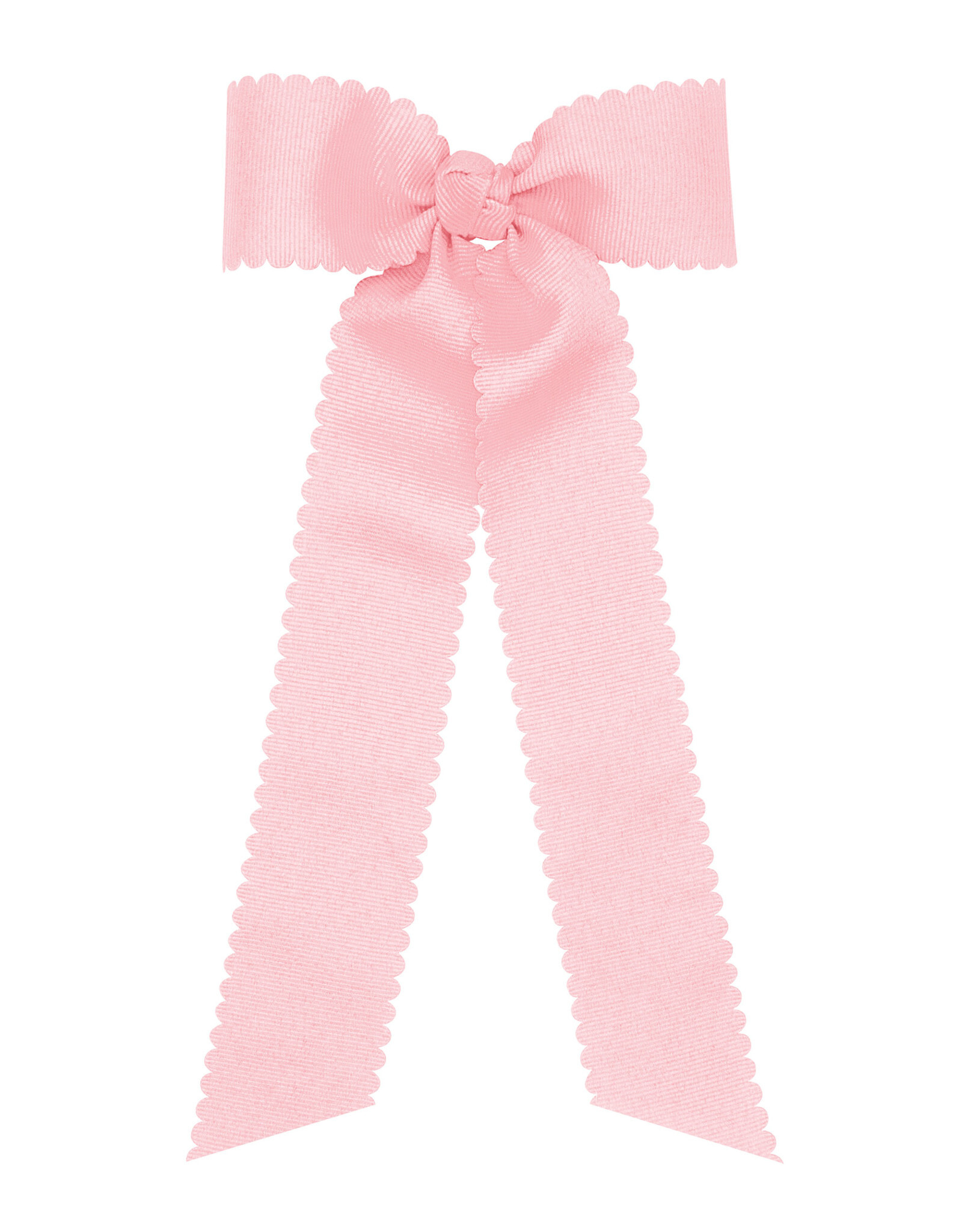 WeeOnes Medium Scalloped Edge Bow w/ Tails