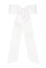 WeeOnes Medium Scalloped Edge Bow w/ Tails
