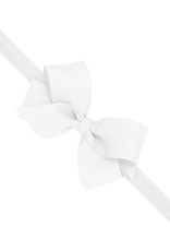 WeeOnes Mini Bow Headband White