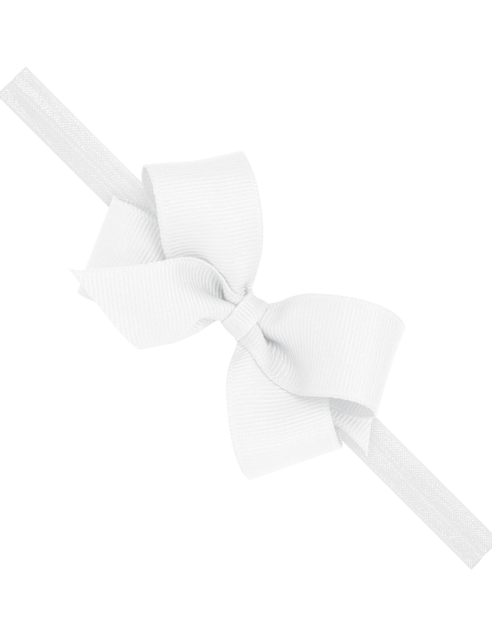 WeeOnes Mini Bow Headband White
