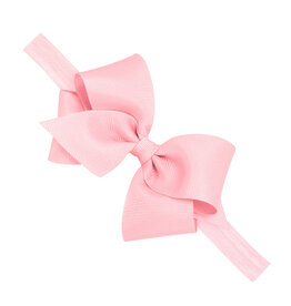 WeeOnes Small Bow Headband Light Pink