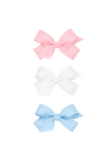 WeeOnes Mini Scalloped Edge Bow