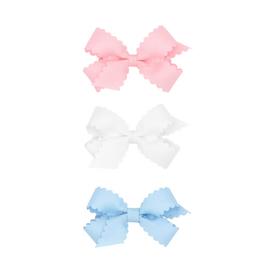 WeeOnes Mini Scalloped Edge Bow